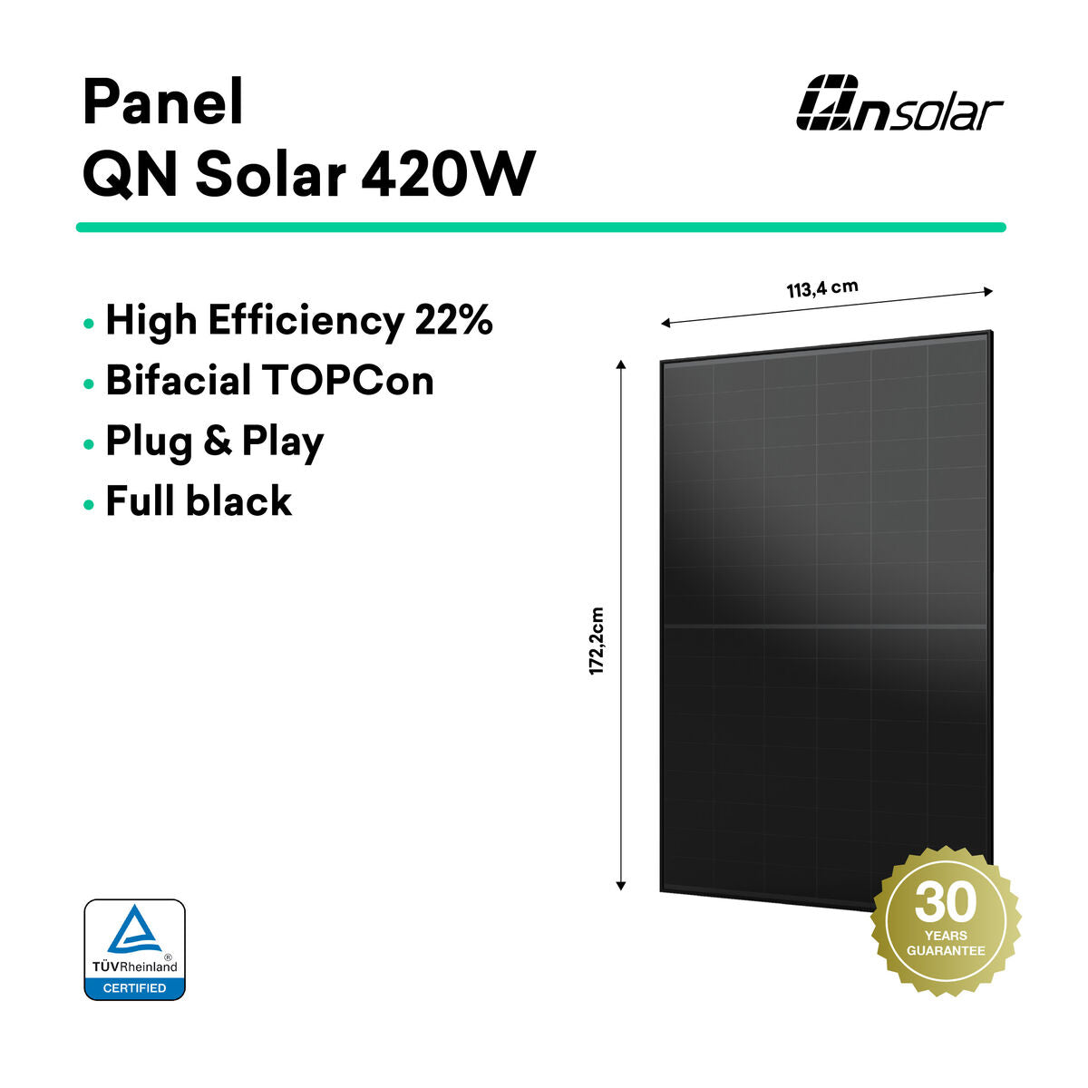 Tornasol Energy Selbstinstallierbares Solar-Kit Tornasol Energy Kitplug&Playeffx400X20 400 W 20º