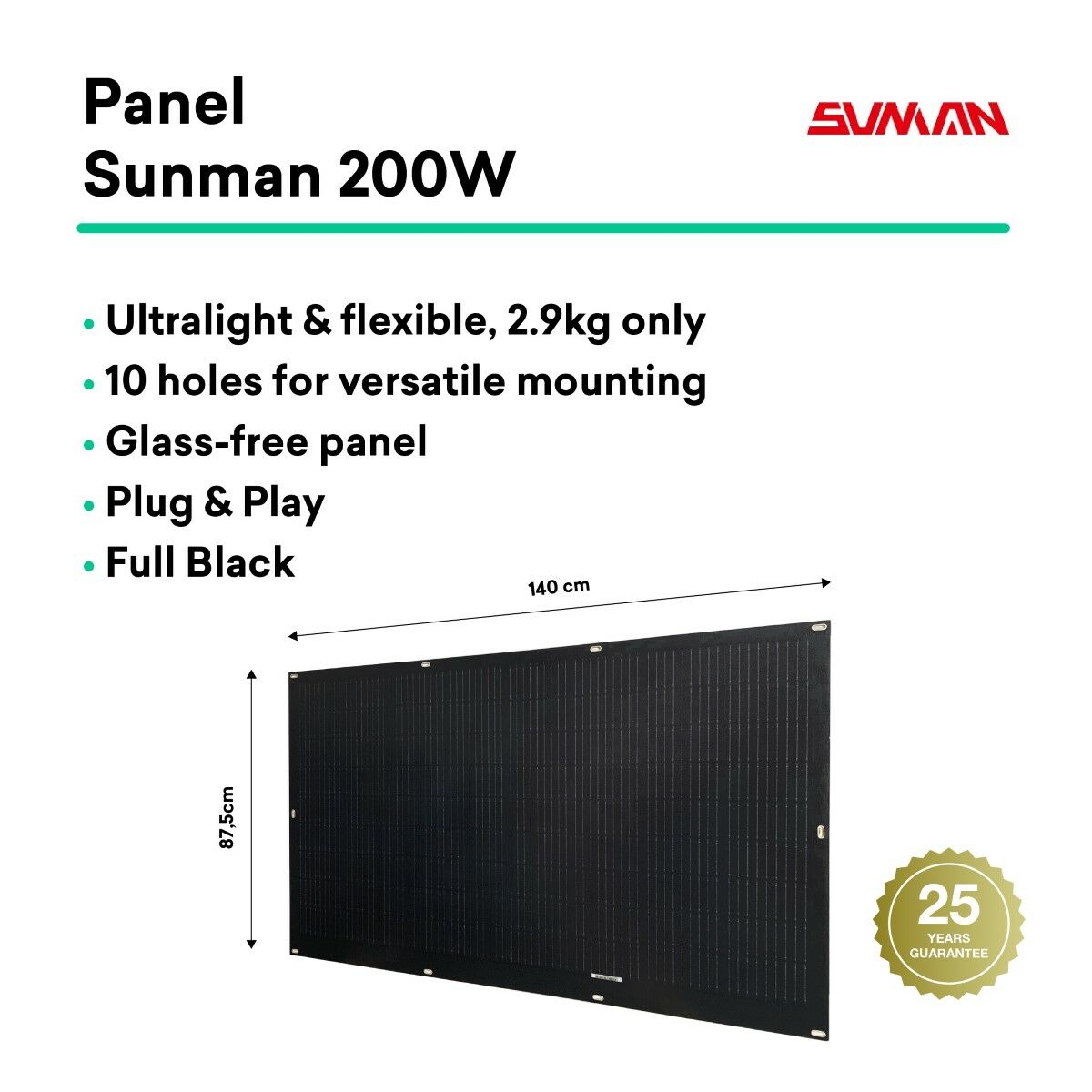 Tornasol Energy Selbstinstallierbares Solar-Kit Flex Full Black 400 W X2 Ultraleichte Und Flexible Solarmodule. Verwendung Für Balkon.