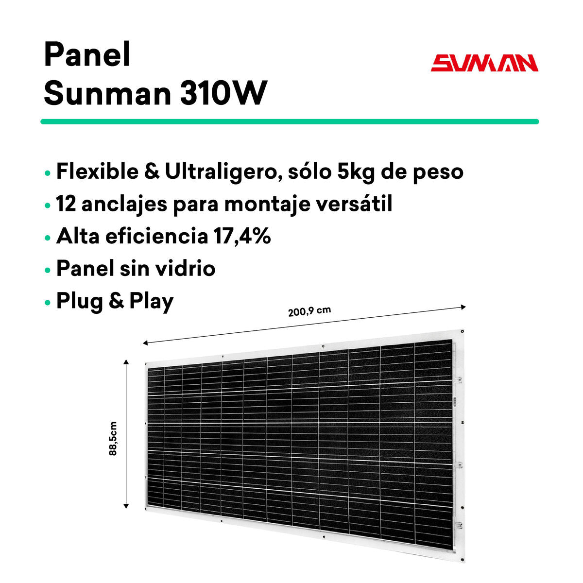 Tornasol Energy Selbstinstallierbares Solar-Kit Tornasol Energy Kitplug&Playflex300 300 W Ip68